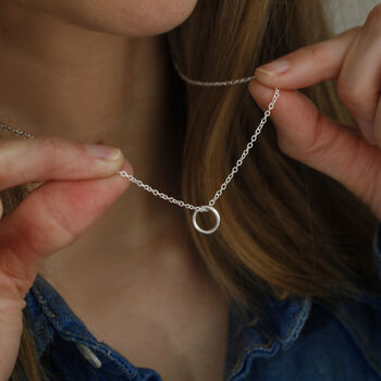 Infinity Necklace In Silver Or 18ct Gold Vermeil Plated, 3 of 10