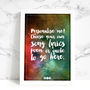 Personalised Favourite Song Lyrics Or Quote Print, thumbnail 9 of 11