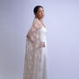 'Eirene' Floral Embroidered Wedding Veil, thumbnail 2 of 5