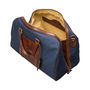 Canvas/Leather Large Luggage Bag. ' The Giovane L', thumbnail 6 of 10