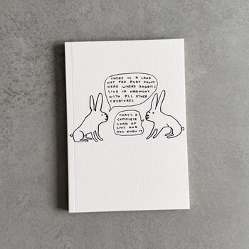 David Shrigley Rabbit Notebook, 2 of 4