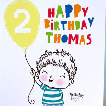 Personalised Birthday Boy Card, 2 of 4