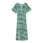 Indian Cotton Lime Patchouli Print Dress, thumbnail 5 of 5