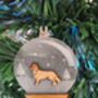 Personalised Snow Globe Dog Christmas Decoration, thumbnail 2 of 12