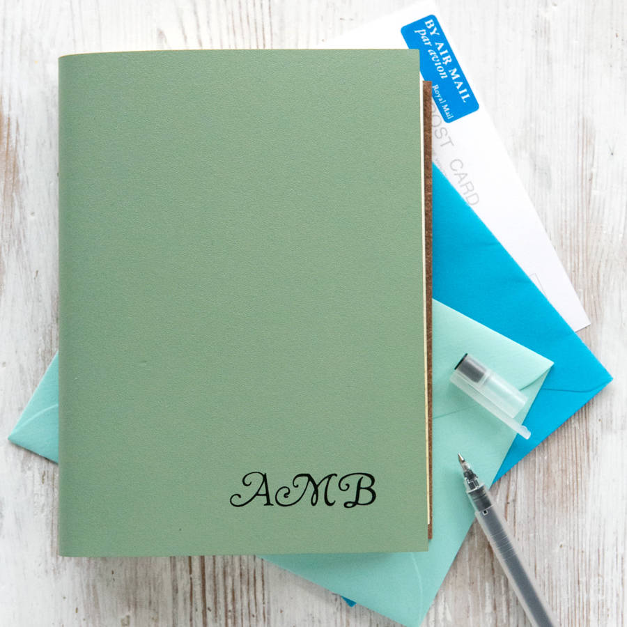 leather address book with italics by begolden