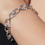 Sterling Silver Equine Chain Charm Bracelet, thumbnail 1 of 11