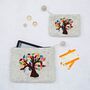 Felt Tree Of Life Pouch, thumbnail 1 of 5