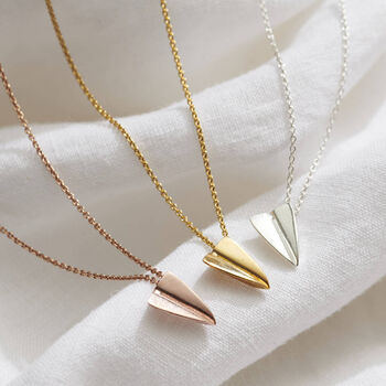 Mini Paper Plane Charm Necklace With Photocard, 2 of 9