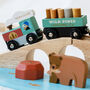 Personalised Wooden Wild Pines Train Set, thumbnail 4 of 12