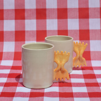 Straight Espresso Cup With Pasta Handle, 2 of 3