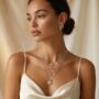 Ether Loop Charm Necklace In Sterling Silver/Gold Plated, thumbnail 4 of 6
