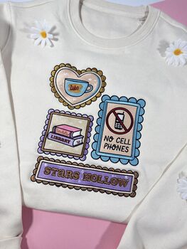 Gilmore Patch Icons Embroidered Sweatshirt, 3 of 6