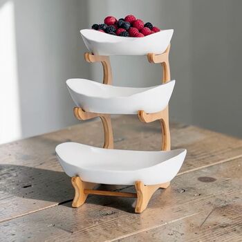 Three Tier Fruit And Snack Bowls, 2 of 8