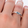 Sterling Silver Blue Topaz Ring, thumbnail 2 of 3