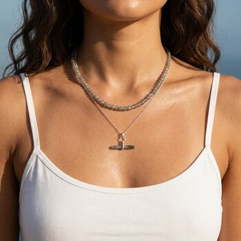 Labradorite Beaded Sterling Silver Necklace Set, 4 of 8