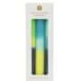 Three Ombre Blue ,Green And Yellow Candles, thumbnail 2 of 2