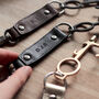 Personalised Leather Keyring Clip + No Touch Tool, thumbnail 1 of 11
