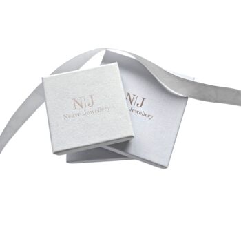 Sterling Silver Double Heart Personalised Bracelet, 4 of 4