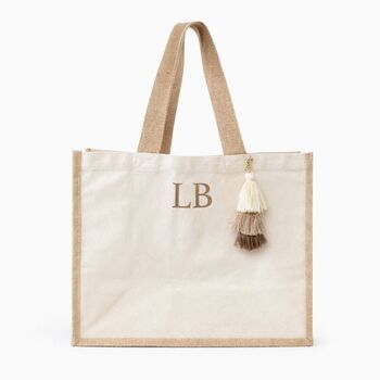 Personalised Square Beach Shopper Bag, 2 of 4