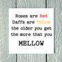 Roses Are Red Daffs Are Yellow Greetings Card, thumbnail 1 of 2