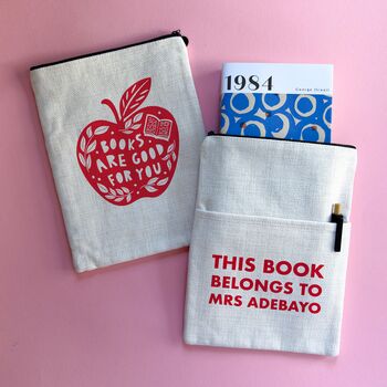 Personalised Book Sleeve Books Are Good For You, 2 of 2