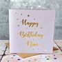 Personalised Foiled Star Birthday Card, thumbnail 3 of 4