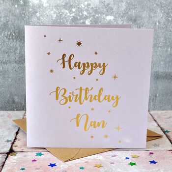 Personalised Foiled Star Birthday Card, 3 of 4