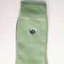 Sage Green Wedding Tie Set And Socks Groomsmen Gift, thumbnail 12 of 12