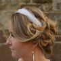 Ivory Bridal Feather And Crystal Headband 'Marina', thumbnail 1 of 11