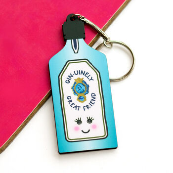 Gin Keyring For Friend, 3 of 4