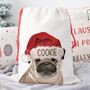 Pug Dog Christmas Sack, thumbnail 1 of 2
