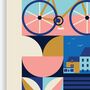 Padstow Cornwall Art Print, Poster Print, Kitchen Wall Art, Wall Art Print, Graphic Geometric Print, Colourful Art, Home Decor, A5, A4, A3, A2, A1, thumbnail 11 of 11