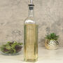 Engraved Floral Botanical Glass Olive Oil Pourer, thumbnail 1 of 2