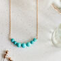 Turquoise Multi Crystal Necklace, thumbnail 2 of 5