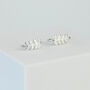 Sterling Silver Leaf Branch Hook Earrings, thumbnail 3 of 5