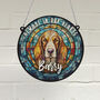 Basset Hound Memorial Suncatcher, thumbnail 1 of 6