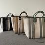 Personalised Stripe Large Chain Initial Tote Bag, thumbnail 2 of 9