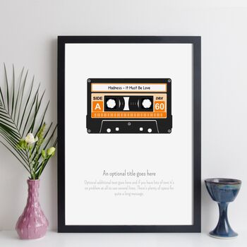 Personalised Cassette Tape Print, 9 of 10