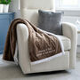 Personalised Maternity Mummy And Me Mocha Blanket, thumbnail 1 of 7