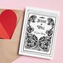Personalised Book Cover Card: A Love Story, thumbnail 1 of 2