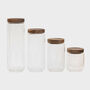 Refillable Wooden Lid Storage Jar 325ml, thumbnail 2 of 2