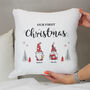 Personalised Gonk Family Christmas Cushion, thumbnail 7 of 8