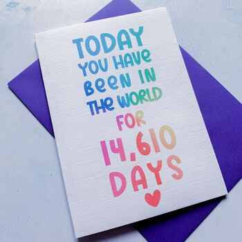 Personalised Days Birthday Card, 2 of 7