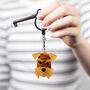 Airdale Terrier Dog Keyring, thumbnail 1 of 7