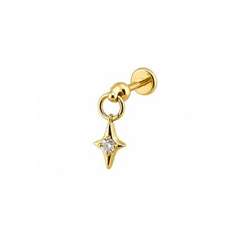 North Star Dangle Cartilage Earring, 2 of 5