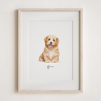 Christmas Gift For Pet Lovers – Personalised Pet Portrait Hand Drawn From Photo, Dog, Cat Or Horse Illustration, 3 of 11
