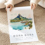 Bora Bora French Polynesia Travel Print, thumbnail 4 of 7