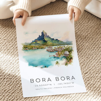 Bora Bora French Polynesia Travel Print, 4 of 7