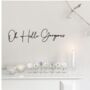'Oh Hello Gorgeous' Wooden Wall Art, thumbnail 1 of 2