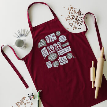 'Events Of 1983' 40th Birthday Gift Apron, 6 of 11
